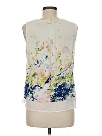 Rose + Olive Sleeveless Blouse (view 2)