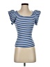 Zesica Blue Short Sleeve Top Size S - photo 1