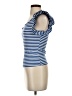 Zesica Blue Short Sleeve Top Size S - photo 5