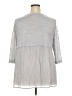 Gilli 100% Cotton Gray 3/4 Sleeve Top Size 2X - photo 2