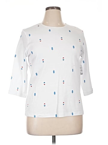 Christopher & Banks 3/4 Sleeve T-Shirt (view 1)
