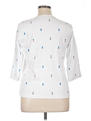 Christopher & Banks 3/4 Sleeve T-Shirt (view 2)