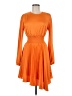 A.L.C. 100% Polyester Orange Cocktail Dress Size 6 - photo 1