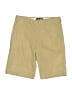 Lands' End 100% Polyester Solid Tan Shorts Size 10 - photo 1