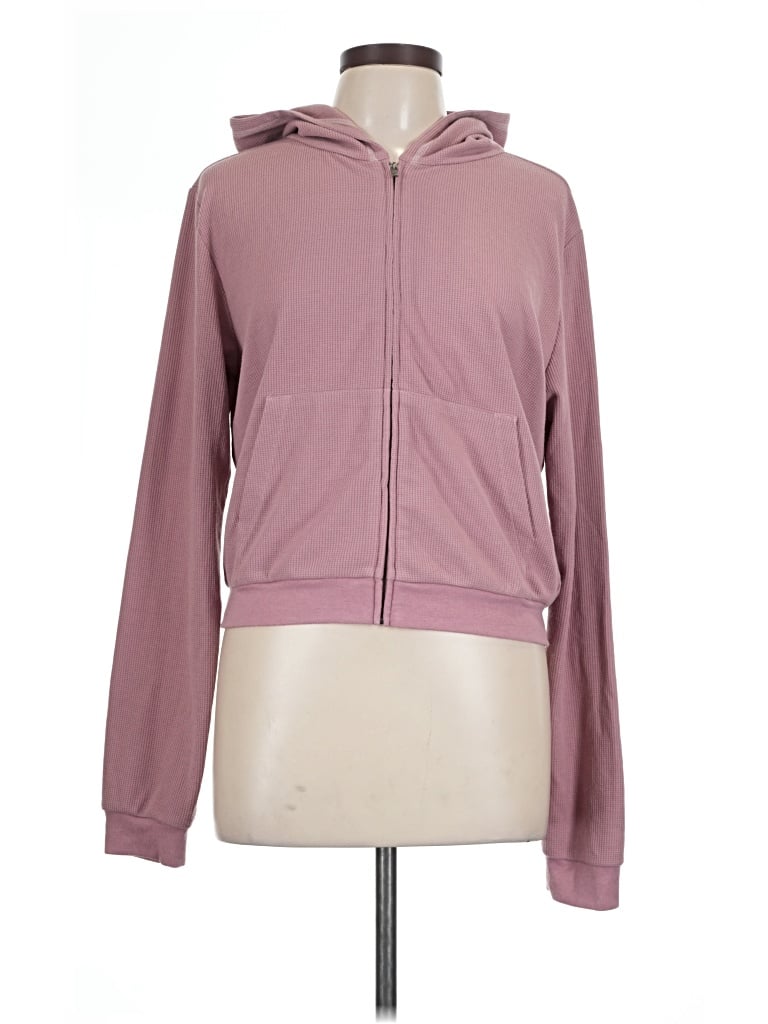 Pre-owned Fabletics Zip Up Hoodie In Pink