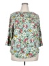Westbound Floral Teal 3/4 Sleeve Blouse Size 2X - photo 1