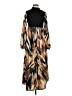 Shein 100% Polyester Print Brown Casual Dress Size 4 - photo 1