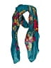 Unbranded Floral Teal Blue Scarf One size - photo 1
