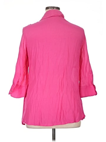 Alfani 3/4 Sleeve Button-Down Shirt (view 2)