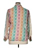 Alexandria 100% Polyester Color Block Teal Long Sleeve Blouse Size 14 - photo 2