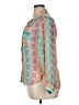 Alexandria 100% Polyester Color Block Teal Long Sleeve Blouse Size 14 - photo 5