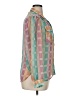 Alexandria 100% Polyester Color Block Teal Long Sleeve Blouse Size 14 - photo 4