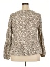 Nine West Tan Long Sleeve Blouse Size XXL - photo 2