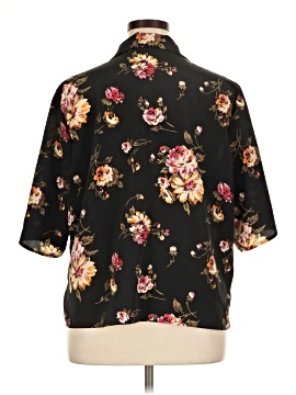 Intriguing Threads 3/4 Sleeve Button-Down Shirt (view 2)