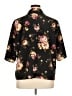 Intriguing Threads Floral Black 3/4 Sleeve Button-Down Shirt Size XXL (estimated) - photo 2