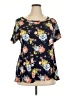 Torrid Black Short Sleeve Blouse Size 2X Plus (2) - photo 1