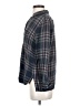 Treasure & Bond 100% Rayon Plaid Blue Long Sleeve Button-Down Shirt Size S - photo 5