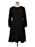 ELOQUII 100% Polyester Solid Black Casual Dress Size 14 Plus - photo 1
