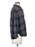 Treasure & Bond 100% Rayon Plaid Blue Long Sleeve Button-Down Shirt Size S - photo 4