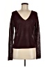 MNG Metallic Burgundy Pullover Sweater Size M - photo 1