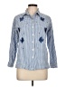 National Argyle Blue Long Sleeve Button-Down Shirt Size L - photo 1