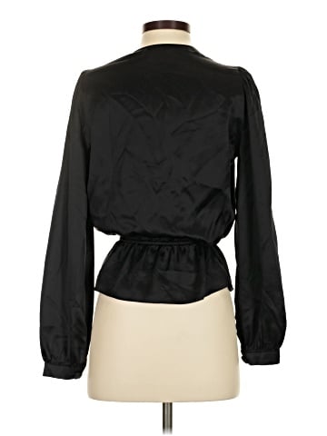 Reformation Long Sleeve Silk Top (view 2)