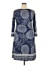 Mt Collection Print Blue Casual Dress Size XXL - photo 2