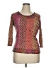 Mossimo Orange Ivory 3/4 Sleeve Top Size XL - photo 1