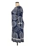 Mt Collection Print Blue Casual Dress Size XXL - photo 5
