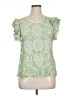 Solitaire Green Short Sleeve Blouse Size 1X - photo 1