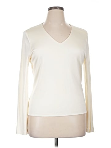Ann Taylor Long Sleeve Silk Top (view 1)