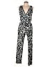 Vince Camuto Animal Print Black Jumpsuit Size 4 (petite) - photo 1