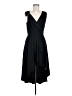 Unbranded Solid Black Cocktail Dress Size M - photo 1