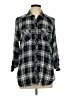 Torrid Plaid Black Long Sleeve Button-Down Shirt Size Lg Plus (0) - photo 1