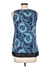 Roz & Ali Blue Sleeveless Blouse Size M - photo 2