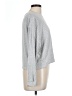 Serra Metallic Silver Pullover Sweater Size L - photo 4
