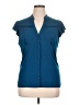 Merona Blue Short Sleeve Blouse Size XXL - photo 1