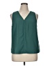 J.Crew Factory Store 100% Polyester Teal Sleeveless Blouse Size XL - photo 1