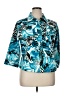 New Directions 100% Cotton Tropical Teal Blazer Size XL - photo 1