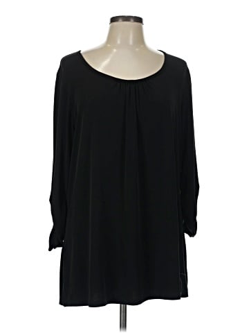 Susan Graver 3/4 Sleeve Blouse (view 1)