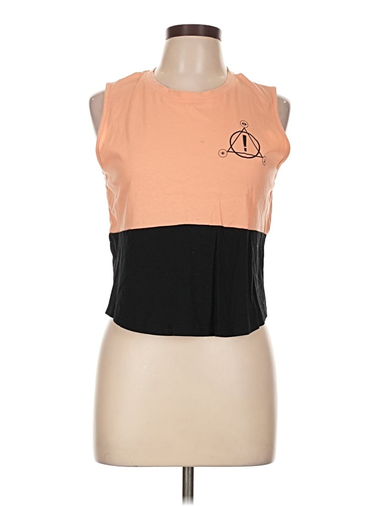 Pre-owned Assorted Brands Sleeveless T-shirt In Orange