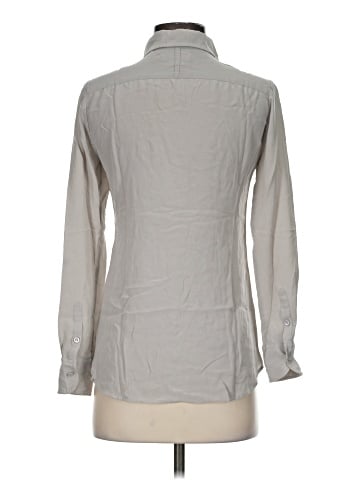 Equipment Long Sleeve Silk Top (view 2)