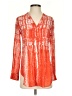 Maeve 100% Rayon Orange Long Sleeve Button-Down Shirt Size 2 - photo 1