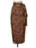 Lulus 100% Polyester Animal Print Brown Casual Skirt Size S - photo 1