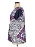 Soma Paisley Purple Short Sleeve Blouse Size XL - photo 5
