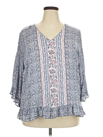 Jones & Co 3/4 Sleeve Blouse (view 1)