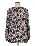 Ann Taylor LOFT 100% Polyester Gray Long Sleeve Blouse Size L (tall) - photo 2