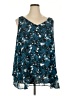 Lane Bryant 100% Polyester Teal Sleeveless Blouse Size 24 - photo 1