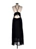 Just Fab 100% Polyester Solid Black Cocktail Dress Size L - photo 2