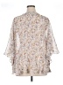 Sundance 100% Polyester Ivory Short Sleeve Blouse Size XL - photo 2